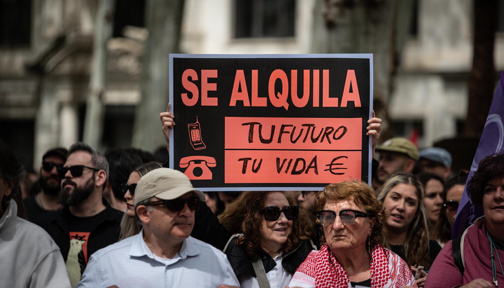 Manifestación por la vivienda en Sevilla el 5 de abril